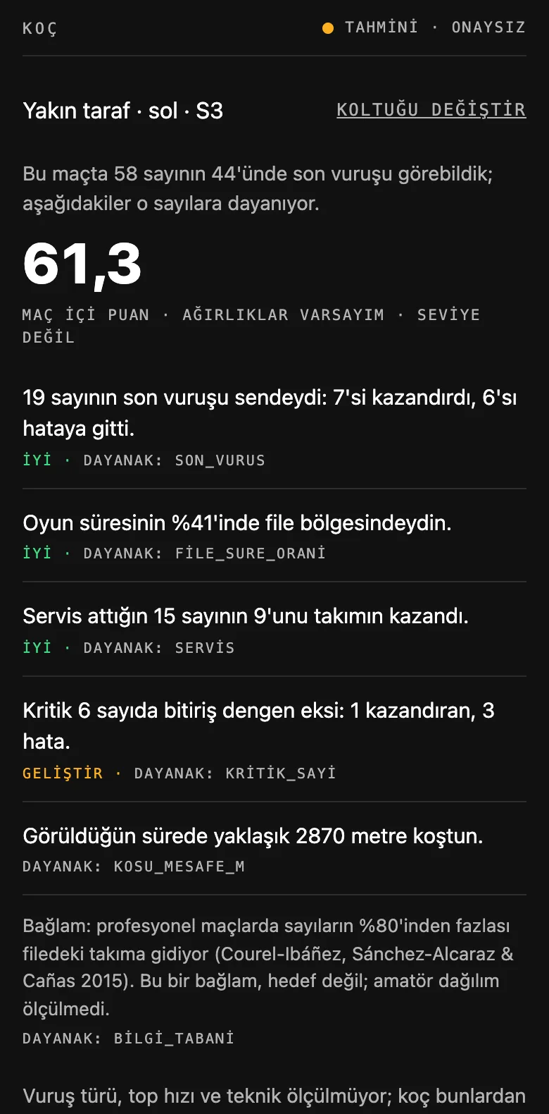 Uygulamada koç notu: her cümlenin altında dayanağı